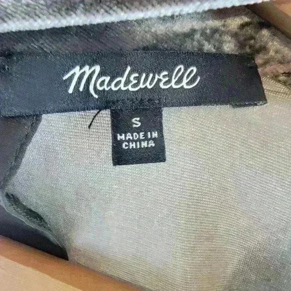 Madewell Top Womens Small Dark Brown Silk Blend Velvet Choker Gothic Metallic - Picture 2 of 10